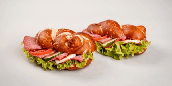 Laugezopf mit Salami – Bild 3