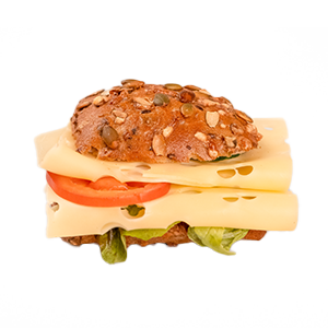 Kürbisbrötchen m. Emmentaler