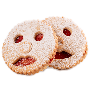 Lachendes Plätzchen